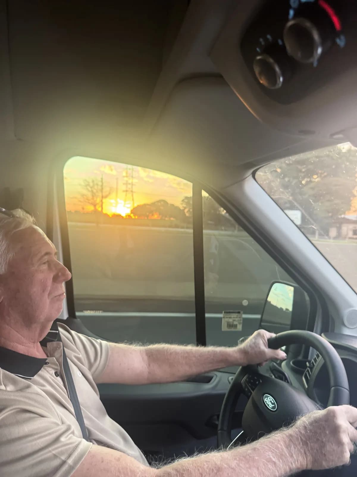 Motorista profissional da Auge ao volante